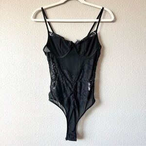 Sheer Lace Mesh Bodysuit Sexy Lingerie